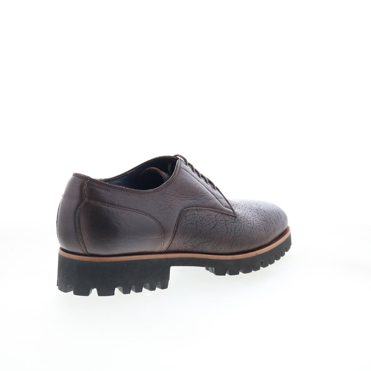 Di Bianco Marano Mens Brown Leather Lace Up Oxfords & Lace Ups Casual Shoes