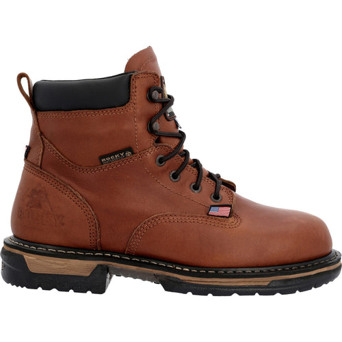 Rocky IronClad Waterproof RKK0361 Mens Brown Wide Leather Work & Safety Boots