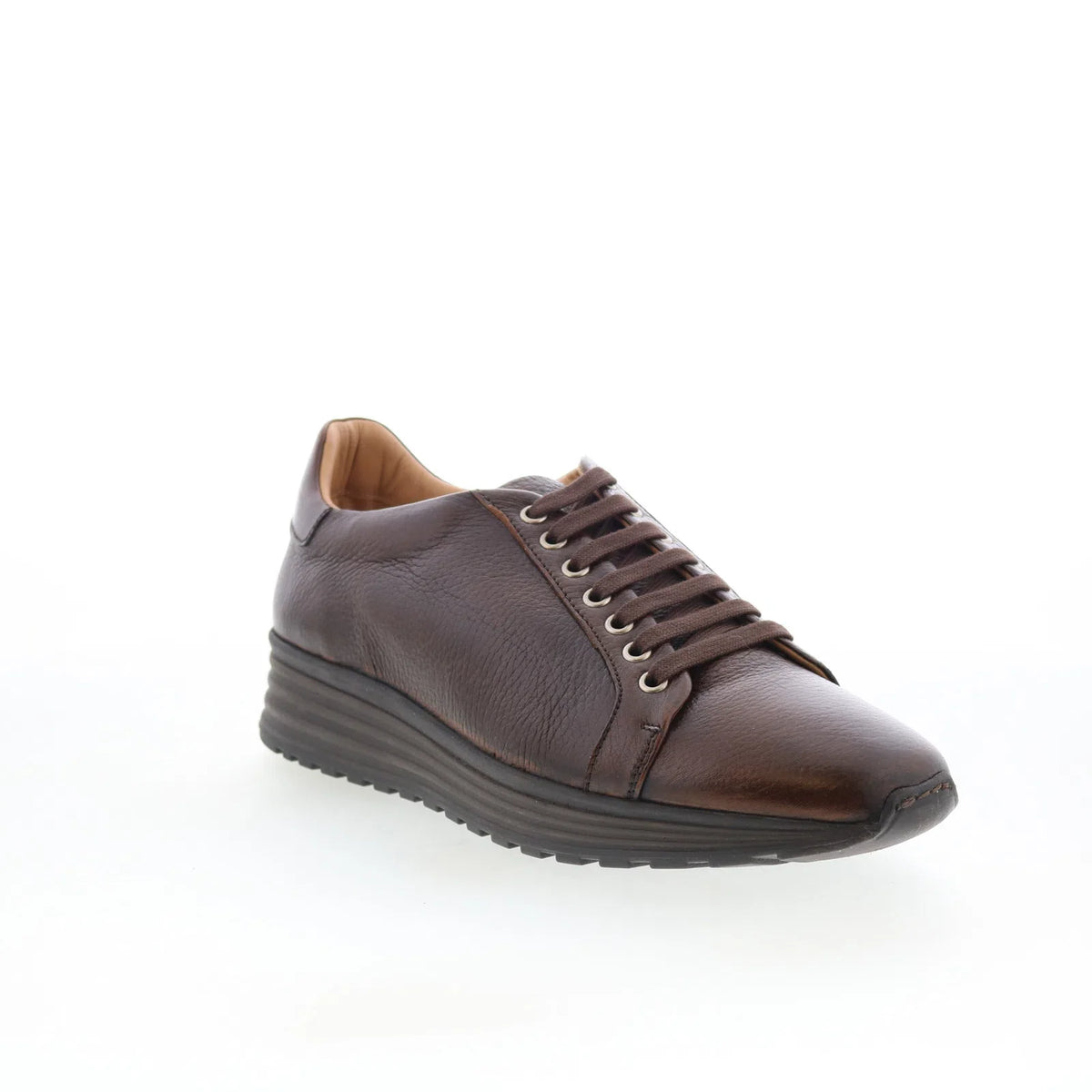 Pastori by Di Bianco Vitellius Mens Brown Leather Lifestyle Sneakers Shoes