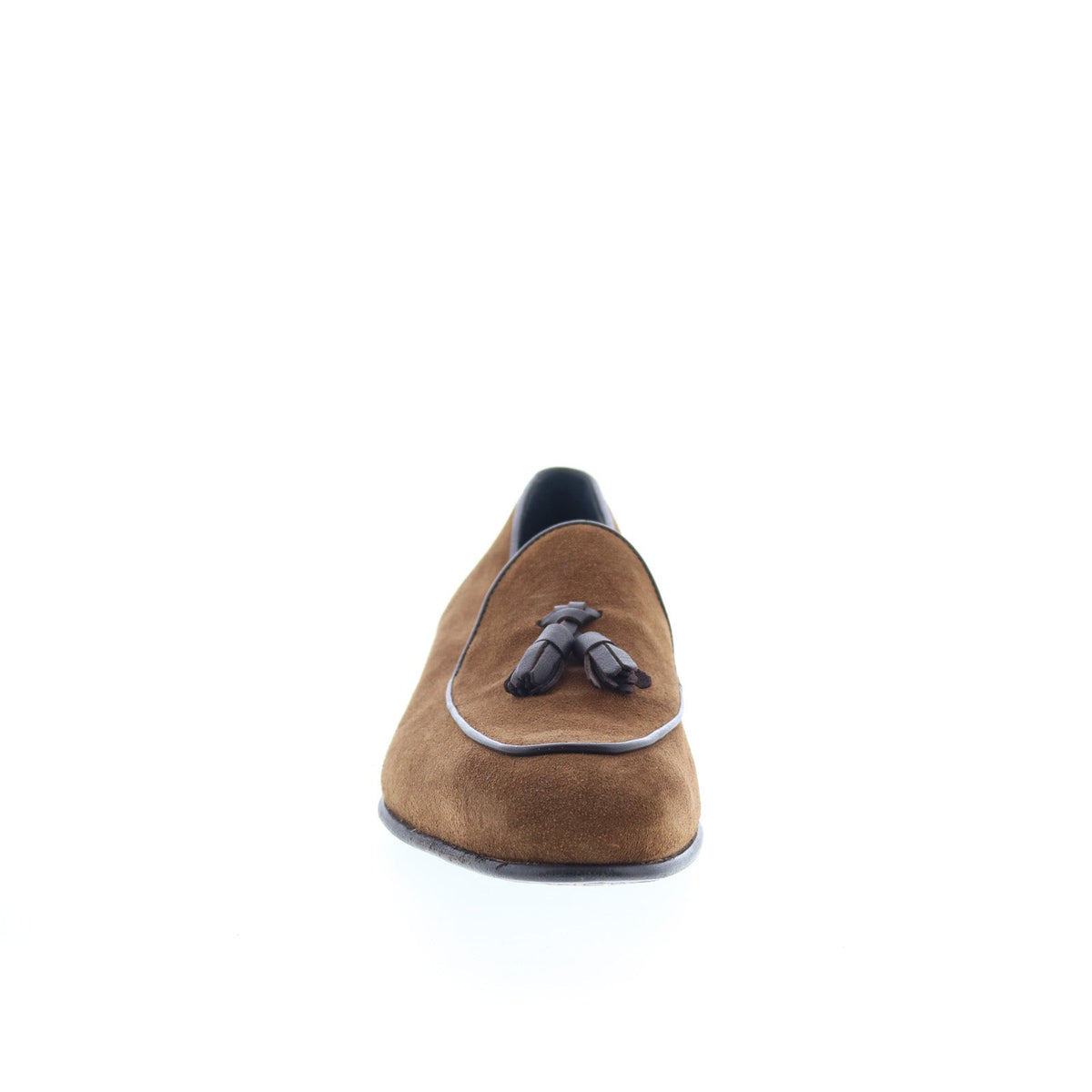 Di Bianco Vomero Mens Brown Suede Slip On Loafers & Slip Ons Casual Shoes