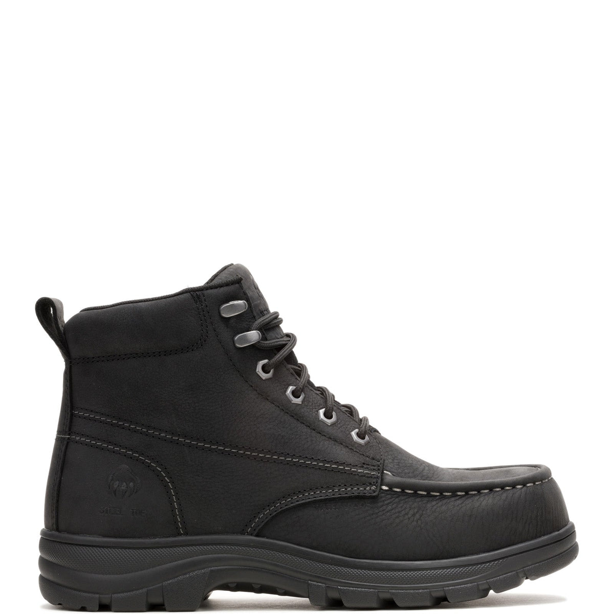 Wolverine Carlsbad Moc Toe WP Steel Toe 6" Mens Black Work & Safety Boots