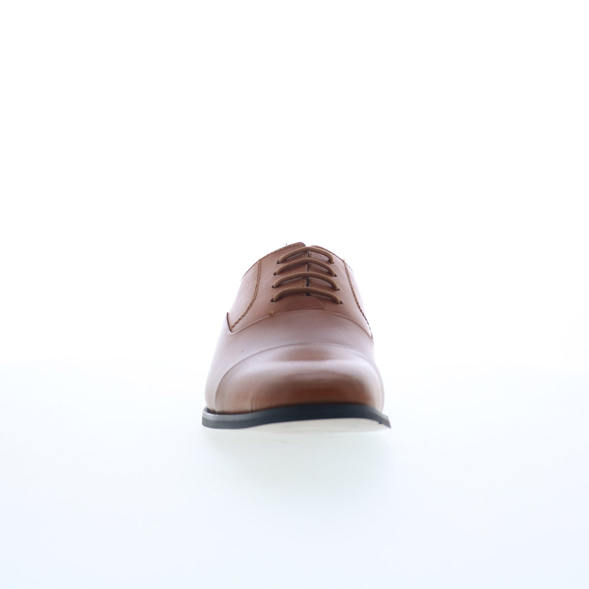 La Milano A591 Mens Brown Leather Lace Up Oxfords & Lace Ups Cap Toe Shoes