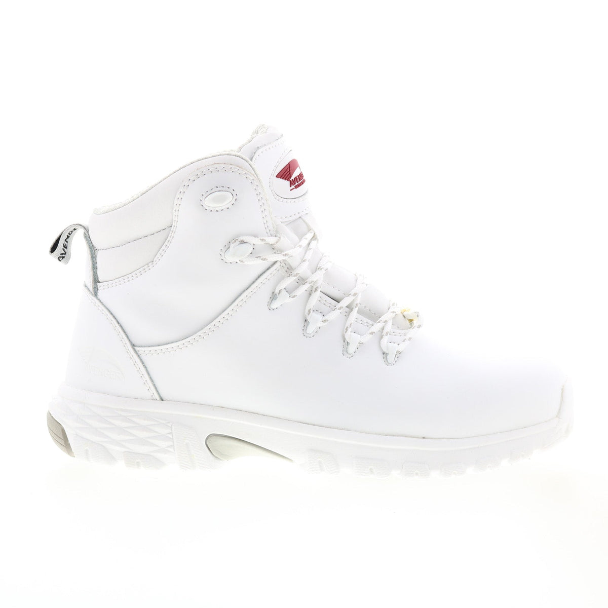Avenger Flight Alloy Toe SD10 A7423 Mens White Leather Work & Safety Boots