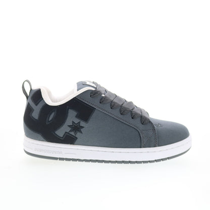 DC Court Graffik TX ADYS100591-GRW Mens Gray Skate Inspired Sneakers Shoes