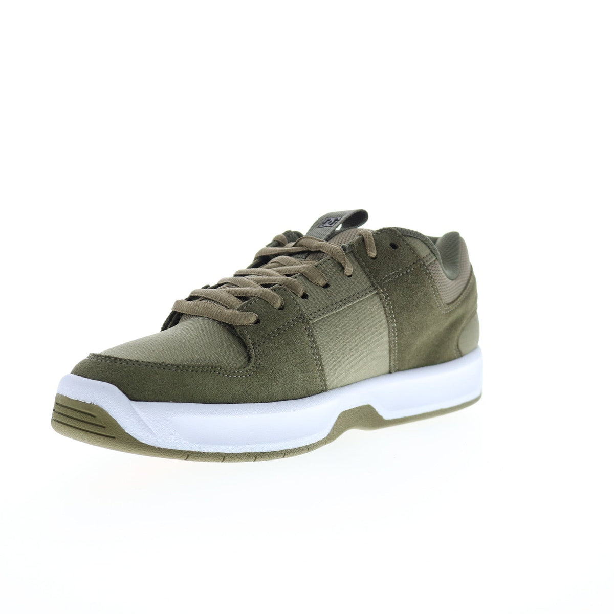 DC Lynx Zero ADYS100615-ARO Mens Green Suede Skate Inspired Sneakers Shoes