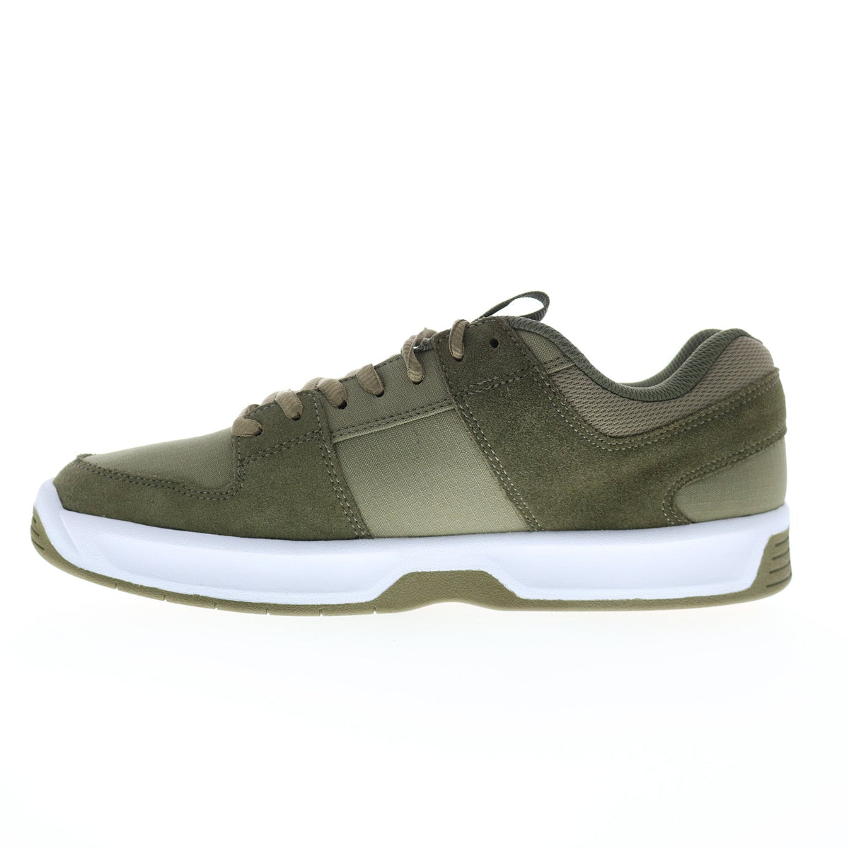 DC Lynx Zero ADYS100615-ARO Mens Green Suede Skate Inspired Sneakers Shoes