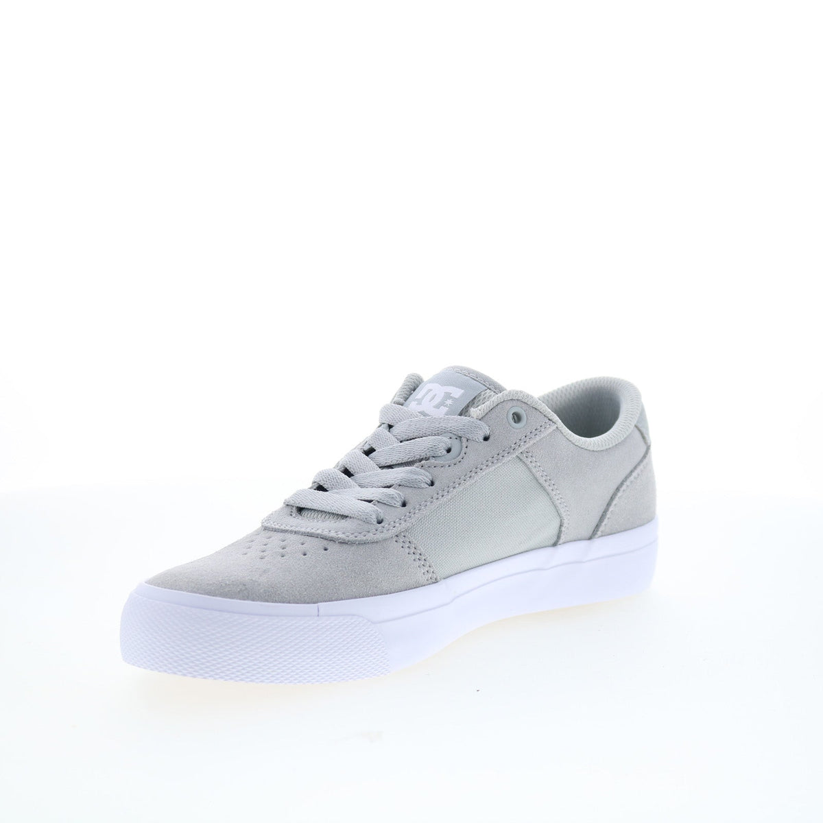 DC Teknic ADYS300763-GRW Mens Gray Suede Skate Inspired Sneakers Shoes