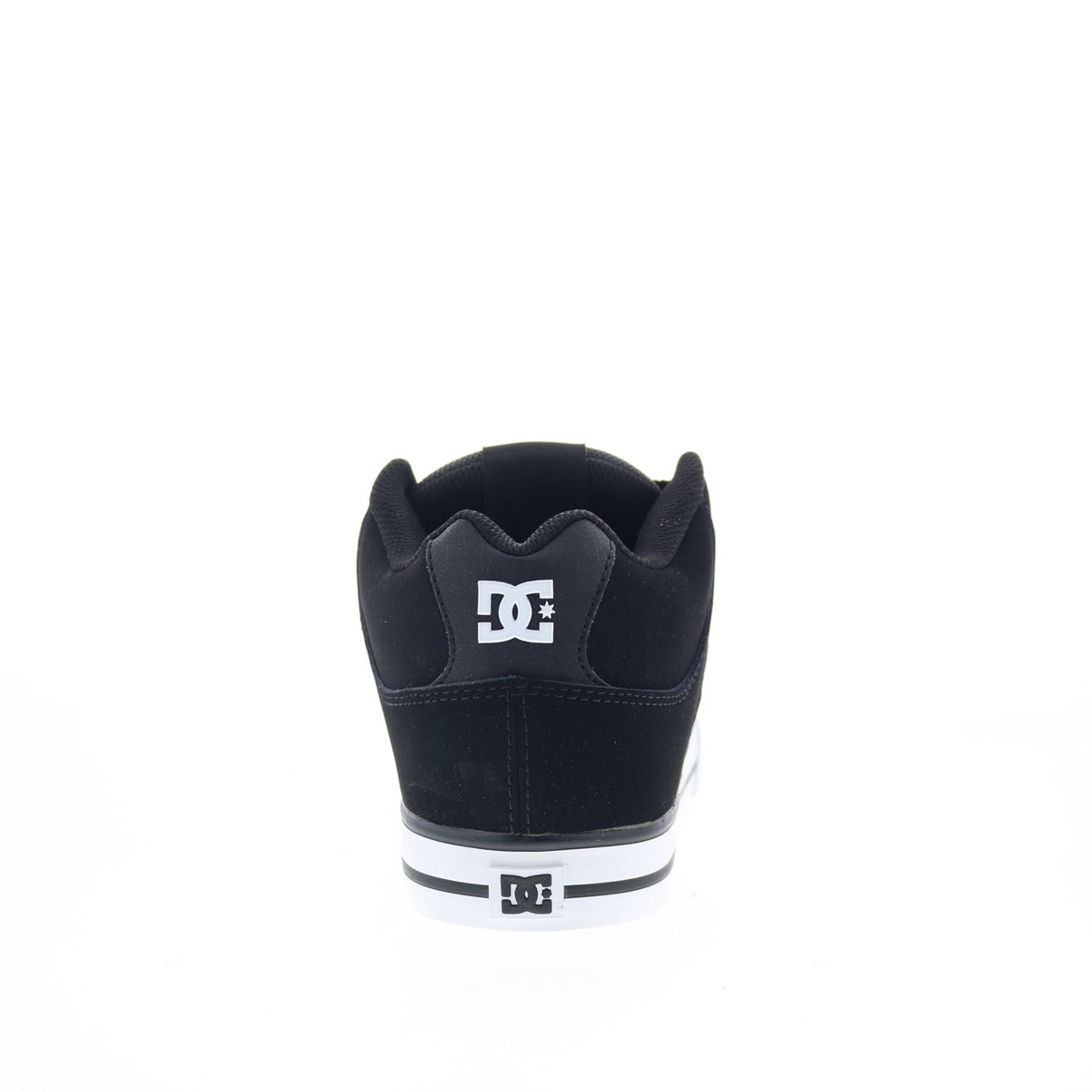DC Pure Mid ADYS400082-BKW Mens Black Nubuck Skate Inspired Sneakers Shoes