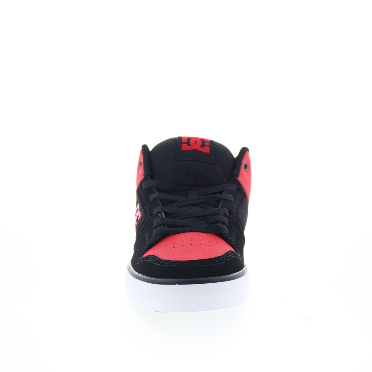 DC Pure Mid ADYS400082-BLR Mens Black Leather Skate Inspired Sneakers Shoes