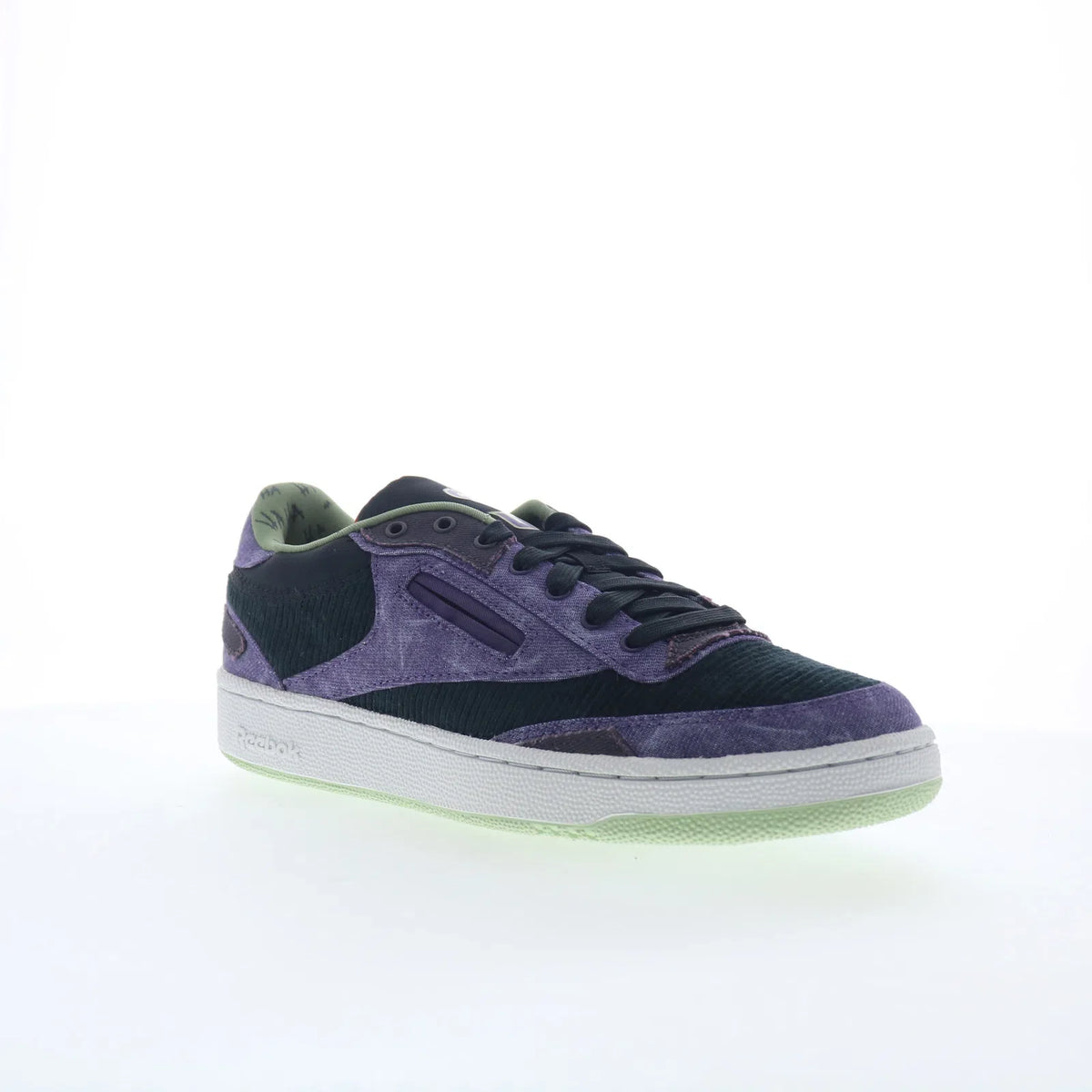 Reebok Club C 85 DC Comics Joker Mens Purple Canvas Lifestyle Sneakers Shoes