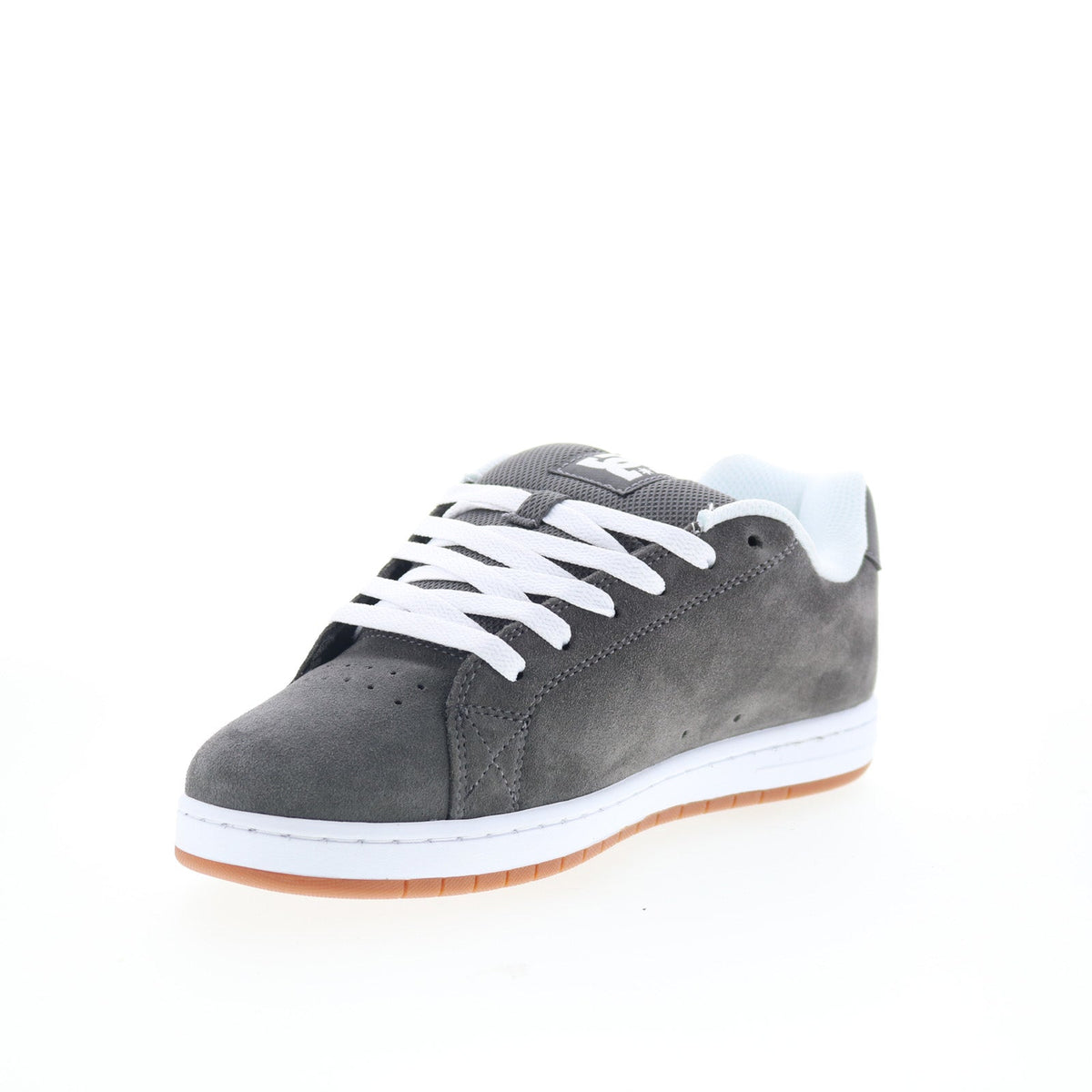 DC Gaveler DC01704020-GRYWHT Mens Gray Suede Skate Inspired Sneakers Shoes