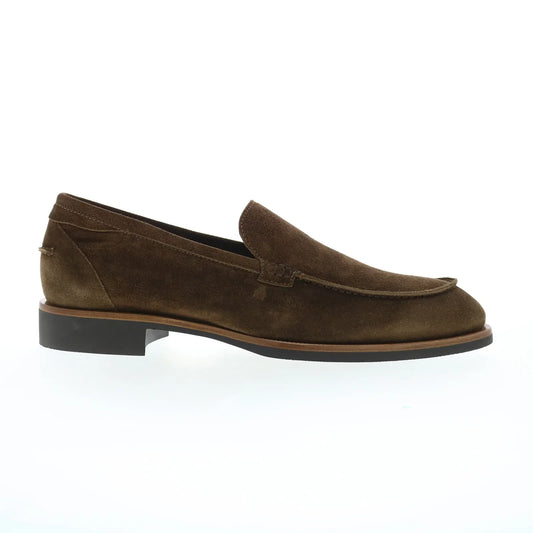 Di Bianco Etna Suede Mens Brown Suede Loafers & Slip Ons Casual Shoes