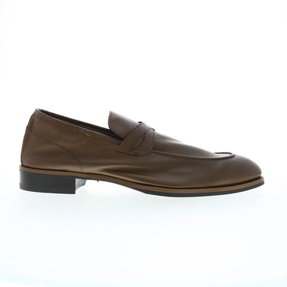 Di Bianco Firenze Gallizia SC546 Mens Brown Loafers & Slip Ons Penny Shoes