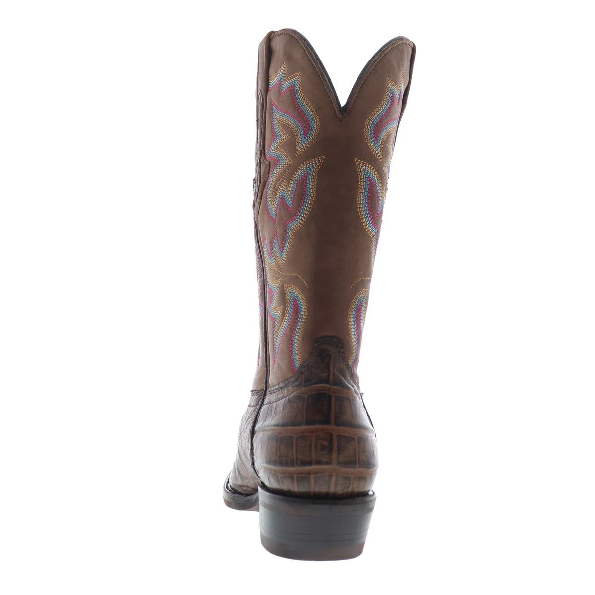 Dingo Gator Print Leather DI-128 Mens Brown Leather Cowboy Western Boots