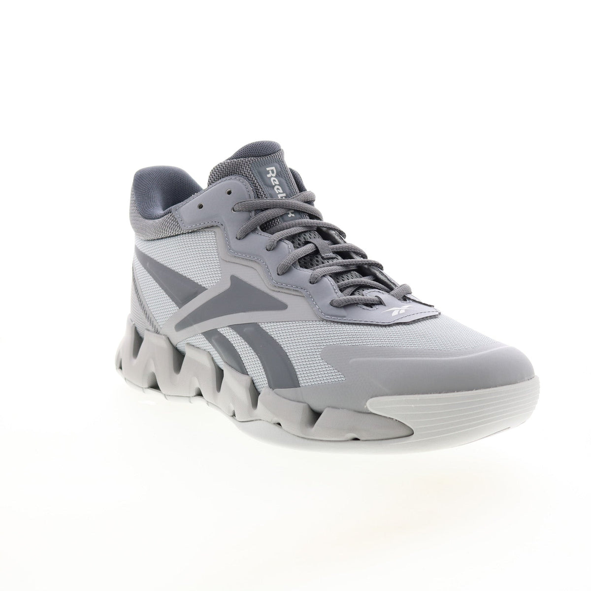 Reebok Zig Encore Mens Gray Synthetic Lace Up Lifestyle Sneakers Shoes