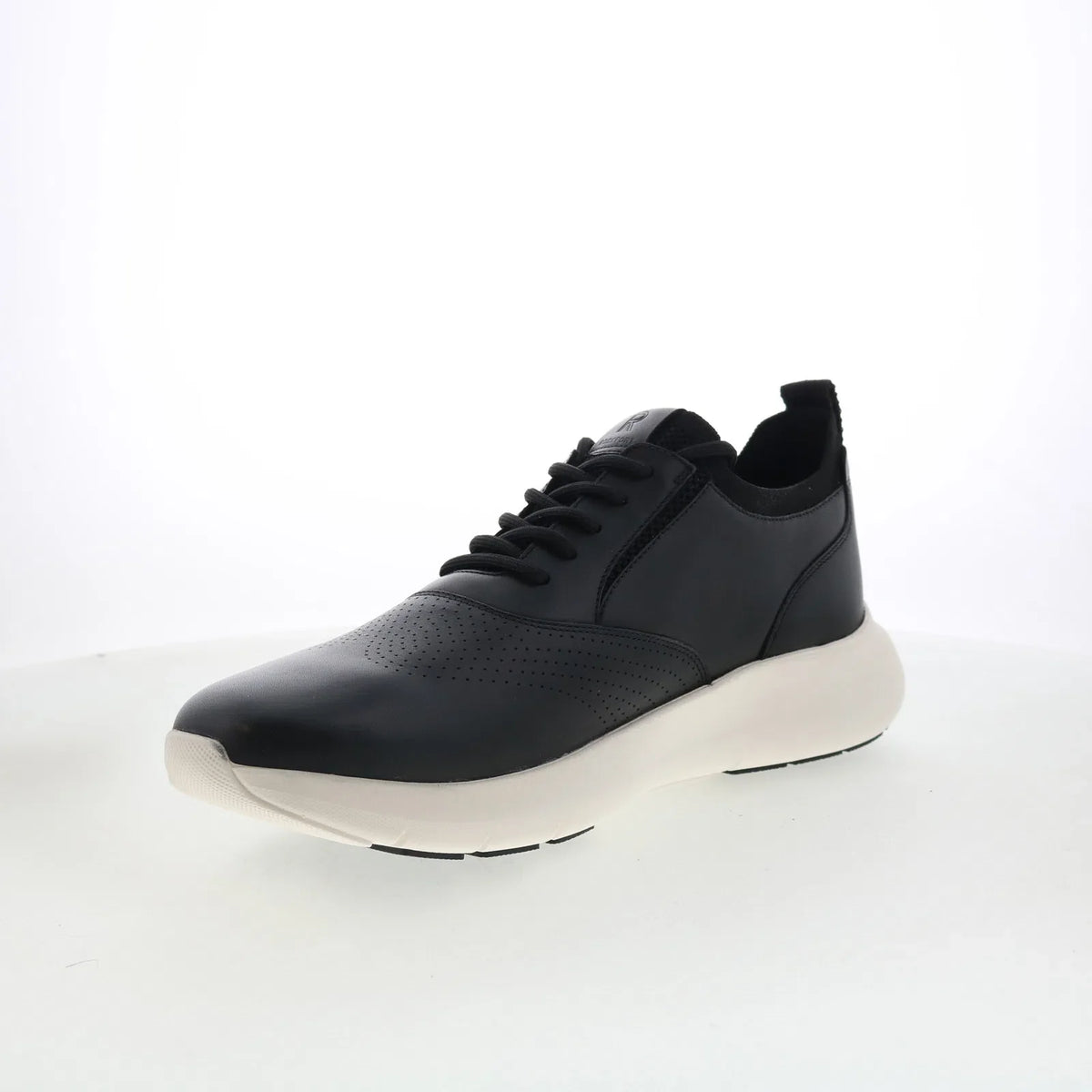 Rockport Jeffson RMJEFFSON Mens Black Leather Lifestyle Sneakers Shoes