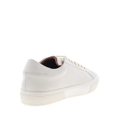 Aquatalia Vic Waterproof M103172 Mens White Leather Lifestyle Sneakers Shoes