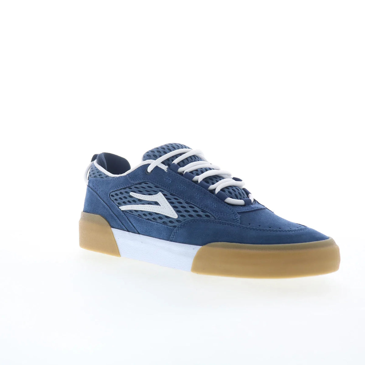 Lakai Payload Mens Blue Suede Lace Up Skate Inspired Sneakers Shoes
