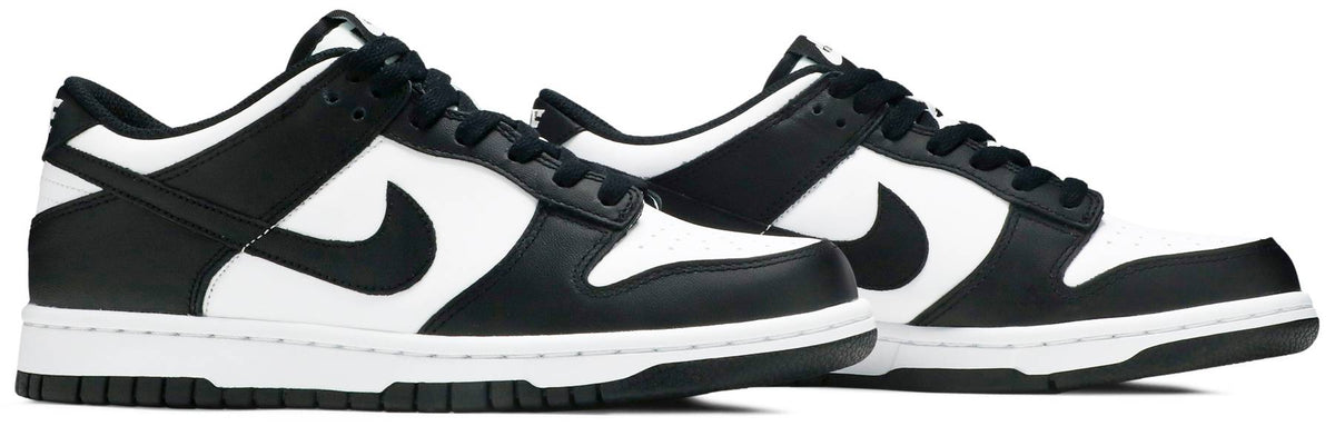 Nike Grade School Womens Dunk Low Sneakers - 'Black White'