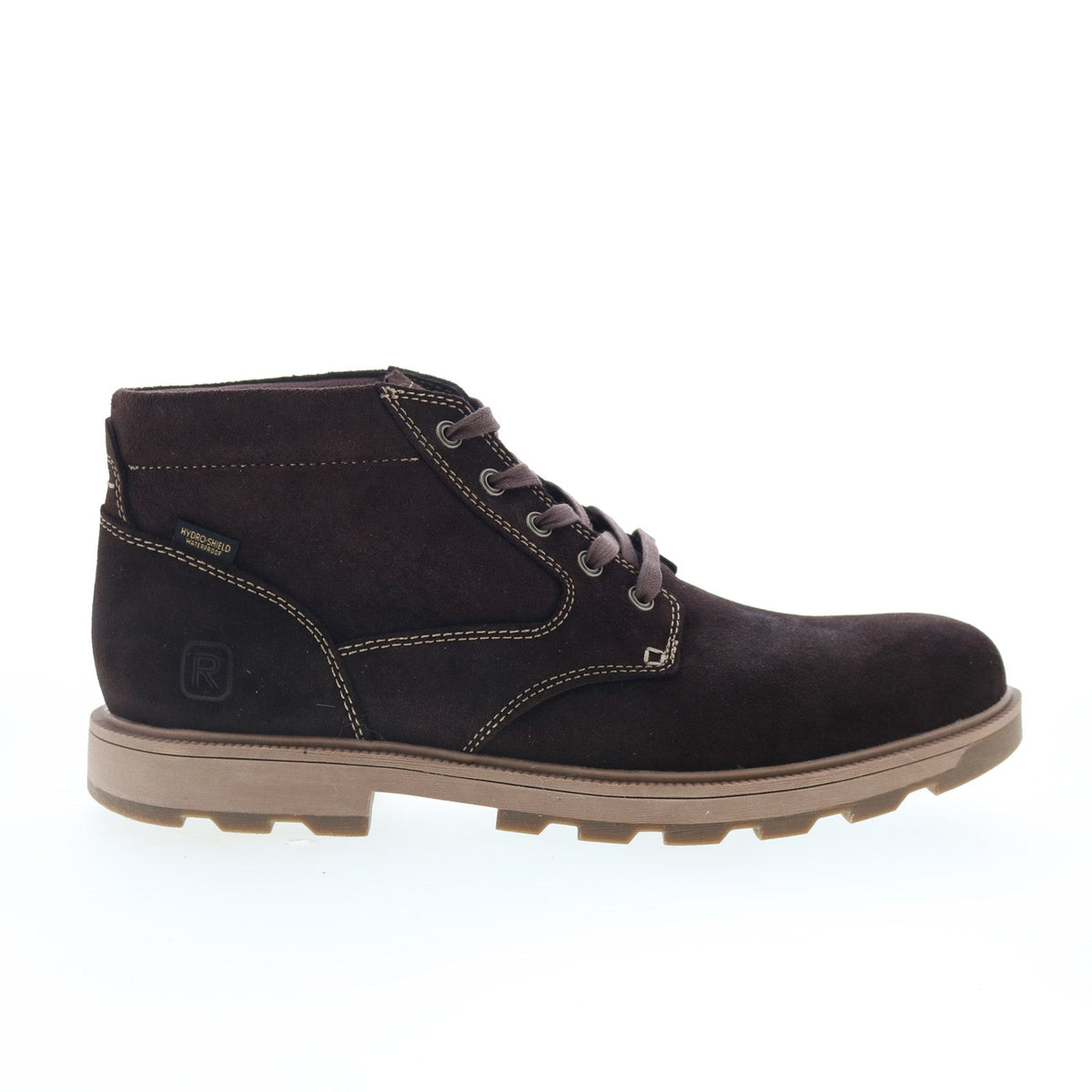 Rockport Seamus RMSEAMUS Mens Brown Leather Lace Up Chukkas Boots