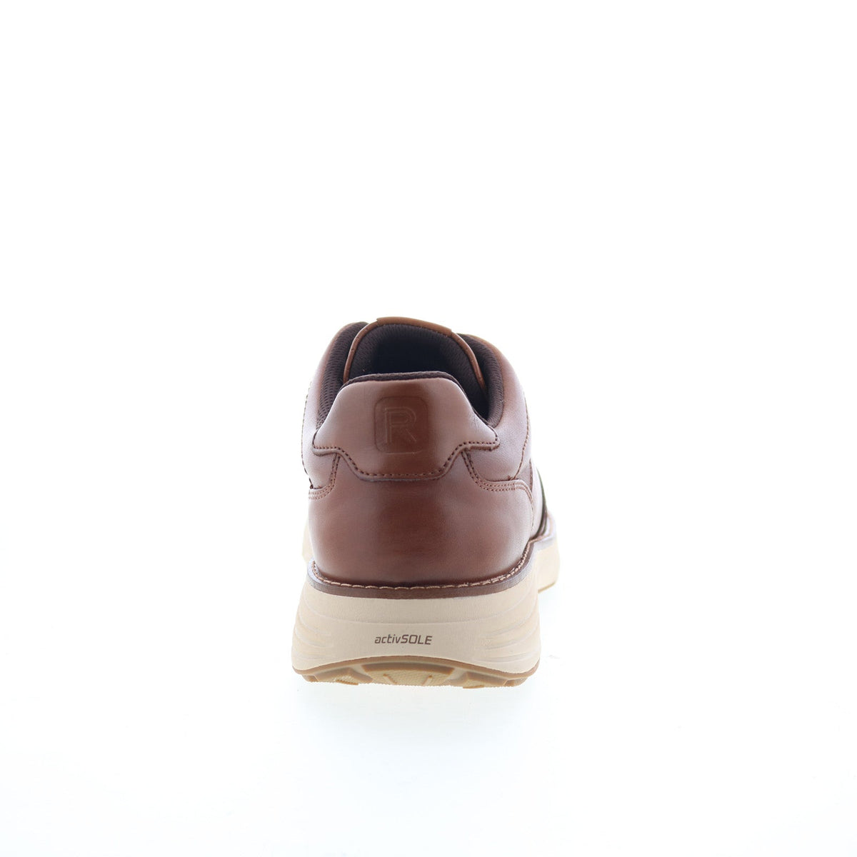 Rockport Weston Mens Brown Wide Leather Lace Up Lifestyle Sneakers Shoes