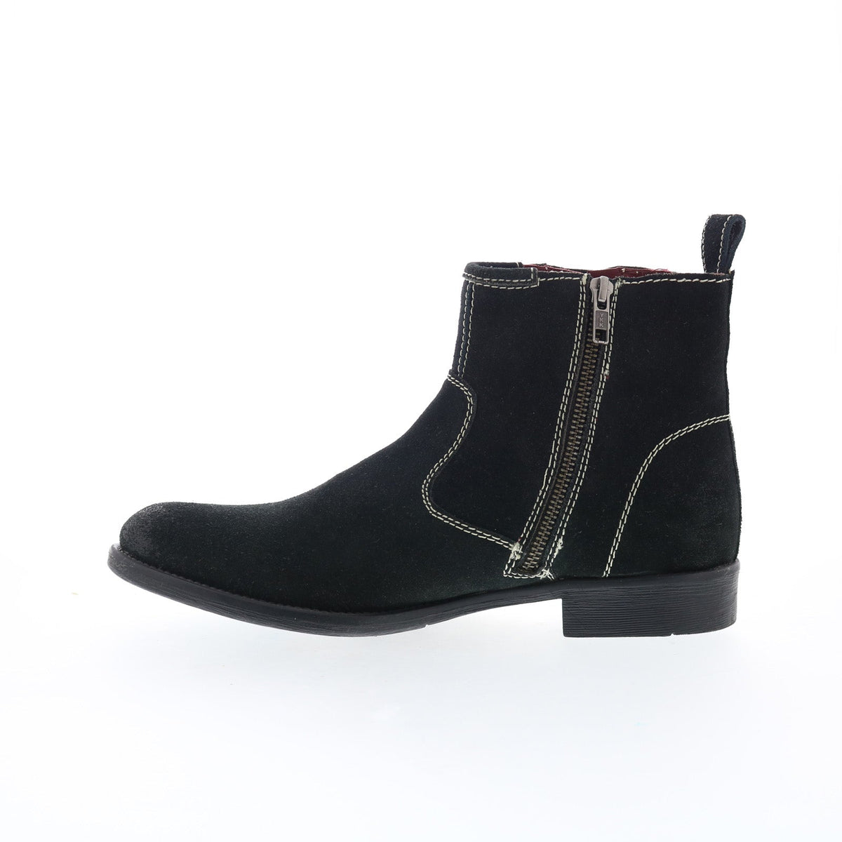 Testosterone Now Daze T93101 Mens Black Suede Slip On Casual Dress Boots
