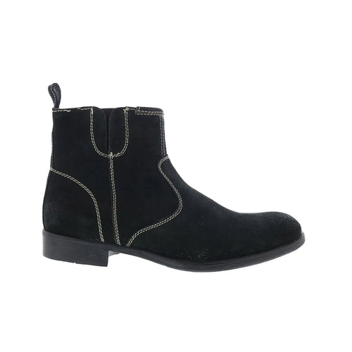 Testosterone Now Daze T93101 Mens Black Suede Slip On Casual Dress Boots