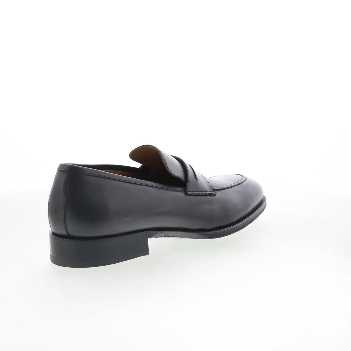 Pastori by Di Bianco Titus Mens Gray Leather Loafers & Slip Ons Penny Shoes