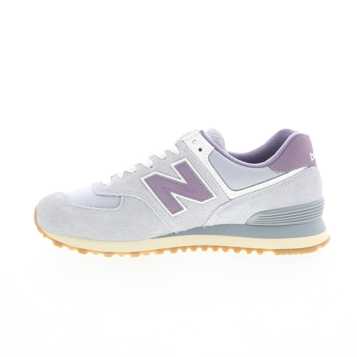 New Balance 574 U574YGD Mens Gray Suede Lace Up Lifestyle Sneakers Shoes