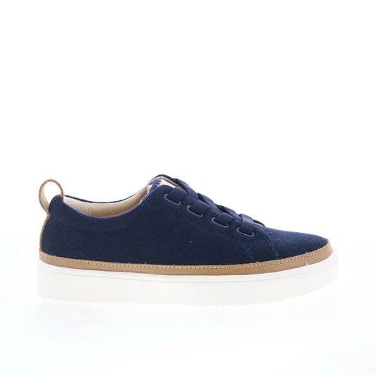 Spenco Malibu Lace Wool Womens Blue Wide Lifestyle Sneakers Shoes